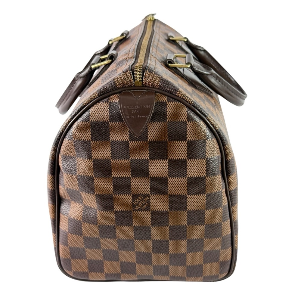 LOUIS VUITTON Brown Canvas Damier Ebene Speedy 30 Made in France - Picture 10 of 17